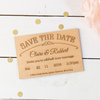 Personalised Save The Date Wooden Timbergram
