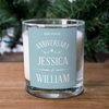 Personalised Scented Candle - Anniversary
