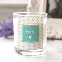 Personalised Scented Candle - Heart