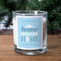 Personalised Scented Candle - Home Sweet Home