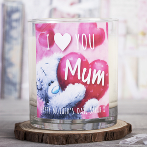 Personalised Scented Candle - I Heart You Mum