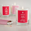 Personalised Scented Candle - Keep Calm And Light My Fire
