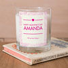 Personalised Scented Candle - Valentine Pink