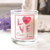 Personalised Scented Candle - Watercolour Love Paint