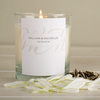 Personalised Scented Candle - White Wedding