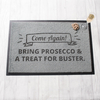 Personalised Scroll Come Again Indoor Doormat