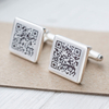 Personalised Secret Message Cufflinks