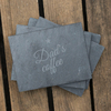 Personalised Set Of 4 Slate Coasters - Name & Drink