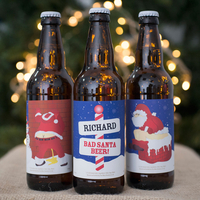 Personalised Set of Three Beers - Bad Santa