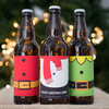Personalised Set of Three Beers - Christmas Elf,  Santa and Snowman
