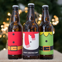 Personalised Set of Three Beers - Christmas Elf,  Santa and Snowman