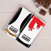 Personalised Set Of Two Chocolate Bars - Snowman and Penguin