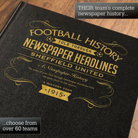 Personalised Sheffield United Football Book