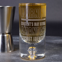 Personalised Shot Glass - Secret Identity