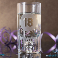 Personalised Shot Glass with Miniature - Certified 18