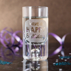 Personalised Shot Glass With Miniature - Happy Birthday