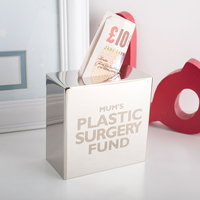 Personalised Silver Money Box - Mum