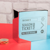 Personalised Silver Money Box - Season Ticket Fund