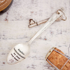 Personalised Silver-Plated Vintage Spoon Key Ring