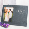 Personalised Slate Chalkboard Photo Frame - Love Arrows