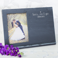 Personalised Slate Chalkboard Photo Frame - Love Is...Me & You