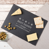 Personalised Slate Cheeseboard - Best Daddy Ever
