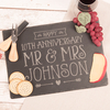 Personalised Slate Cheeseboard - Happy 10th Anniversary