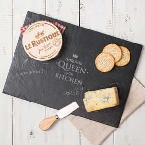 Personalised Slate Cheeseboard - Queen of the Kitchen