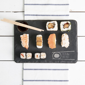 Personalised Slate Sushi Serving Board - How I Roll