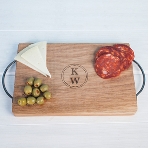 Personalised Small Rustic Oak Chopping Board