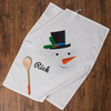 Personalised Snowman Tea Towel