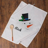Personalised Snowman Tea Towel