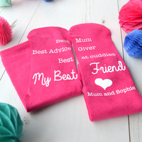 Personalised Socks - Best Friend,  Best Mum