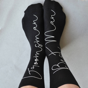 Personalised Socks - Hidden Message Groomsman