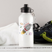 Personalised Space Rocket Drinks Bottle