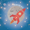 Personalised Space Rocket Illuminated Canvas