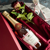 Personalised Sparkling Rosé And Rose Gift Set