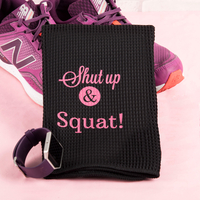 Personalised Sports Towel - Shut Up