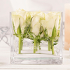 Personalised Square Glass Vase - Any Name