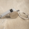 Personalised Stainless Steel Whistle Keyring