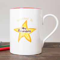 Personalised Star Teacher Mug