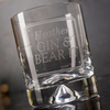 Personalised Stern Gin Glass With Miniature - Gin & Bear It