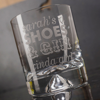 Personalised Stern Gin Glass With Miniature - Gin Kinda Girl