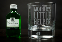 Personalised Stern Gin Glass with Miniature - Mother