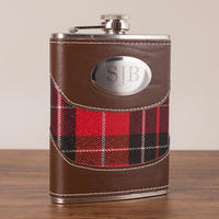Personalised Tartan Hip Flask