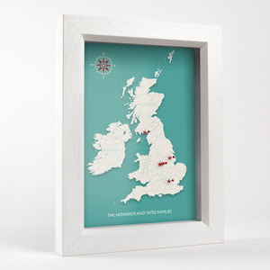 Personalised UK Pin Map