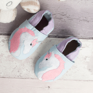 Personalised Unicorn Baby Shoes