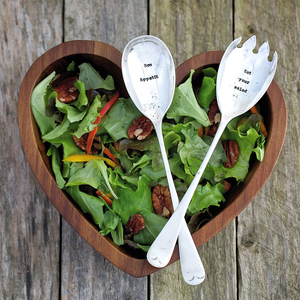 Personalised Vintage Salad Servers
