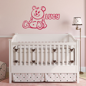Personalised Wall Sticker - Teddy