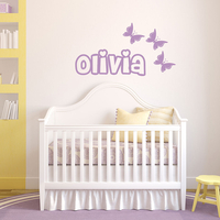 Personalised Wall Sticker Butterflies